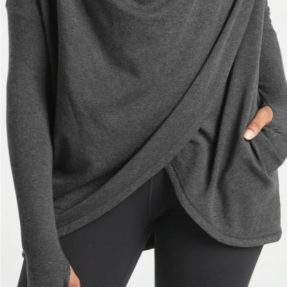 Athleta Purana Wrap Sweatshirt Size S - Picture 3 of 13